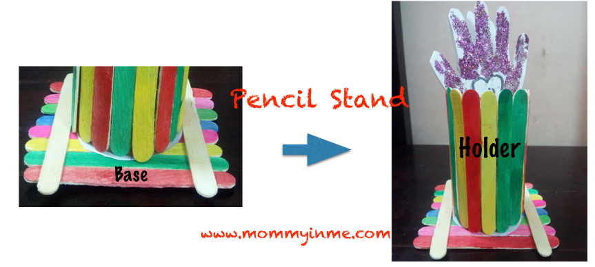 Popsicle stick Pen stand