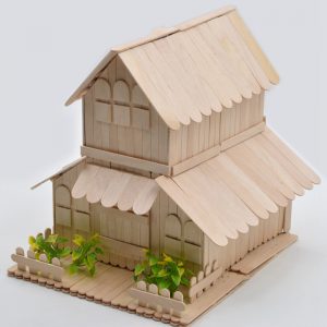 Popsicle stick house