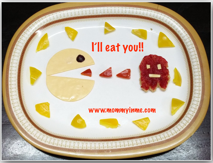 Food art : Easy way to let kids eat nutritional food - Pac Man