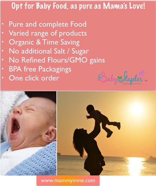 Baby Nutrition - Importance of Baby nutrition right from the beginning and why is Baby Staples an apt and complete food for growing babies
