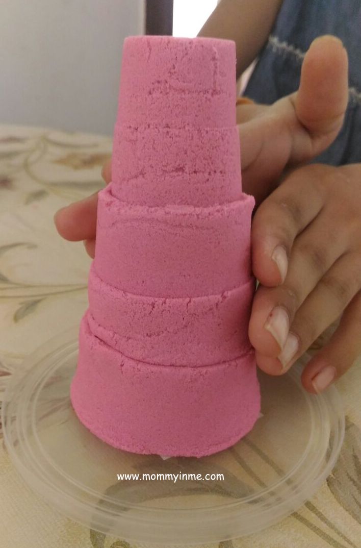 Kinetic sand play for kids