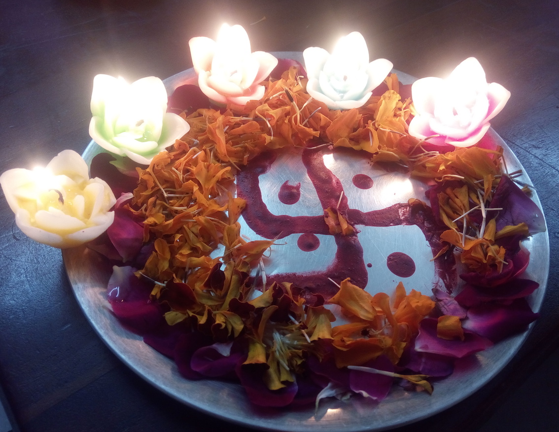 Decorated Pooja Thali