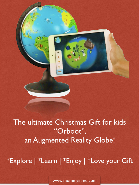 Looking for Christmas Gifts for Kids? Here is  an Orboot, an Augmented Reality Globe from Playshifu. It is completely fun, interactive and a great tool to help our kids explore the world. #Orboot #playshifu #augmentedreality #Christmasgift #christmasgiftforkids 