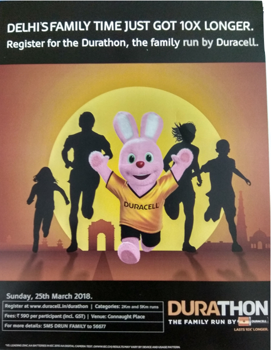 Durathon, a family run by Duracell #Marathon #Durathon #Familyrun #run #Delhi #Delhirun