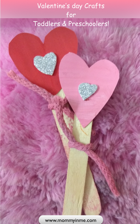 Cute valentine's day crafts for kids , toddlers and Preschoolers #crafts #toddlercrafts #valentinesdaycrafts #kidscrafts 