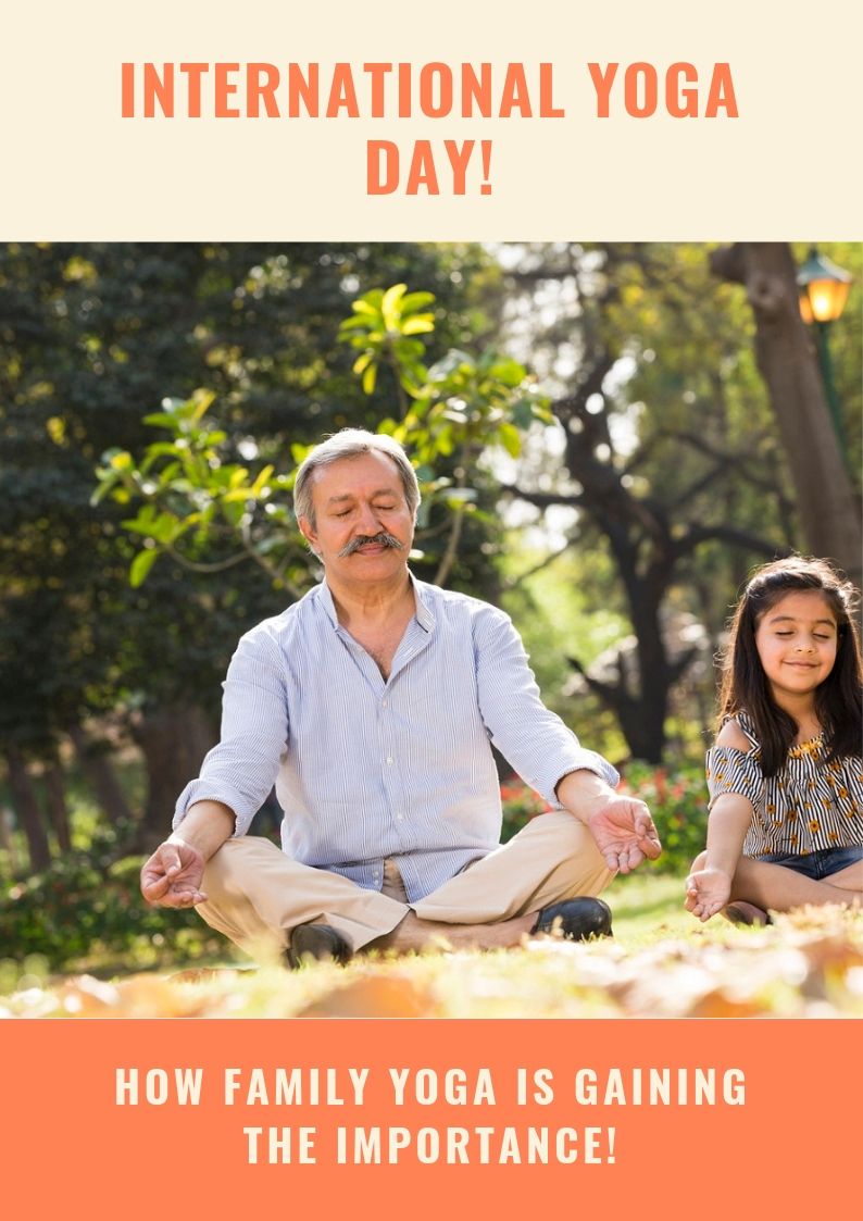 Benefits of Family Yoga. Yoga is not just repition of poses, but it is an exploration of Life. And family Yoga is more of a fun mixed with Health. #yogaday #yoga #internationalyogaday #meditation #yogalife #yogalifestyle #yogafitness 