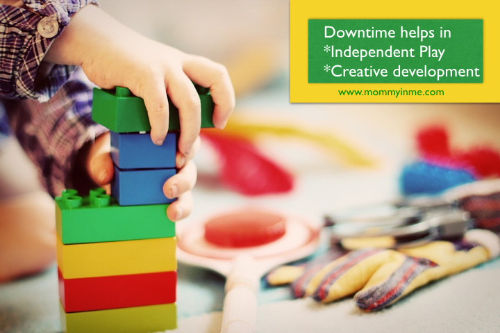 Do you know why your kids need that Downtime and unstructured play time? It is must to de-stress kids and help them in their creative development #downtime #parenting #parentinggoals #parentingtips #parentinghacks #boredom #creativekids #raisingkids