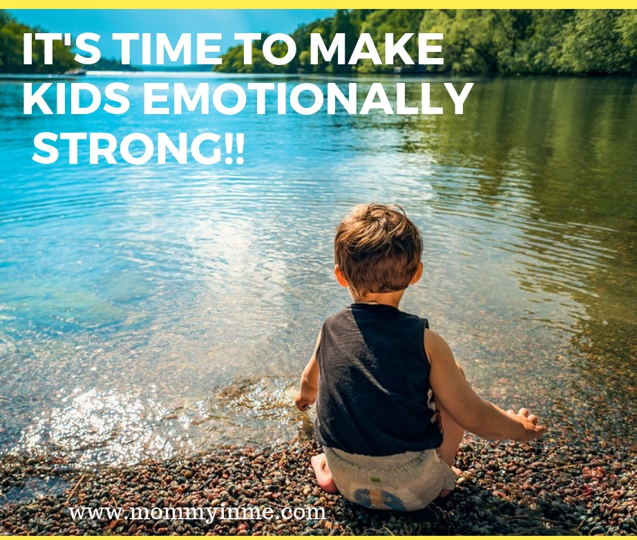 Fostering emotional development in children is about accepting the fact that they'll have difficult moments and you have to let them learn and grow from them. Read ways how to make kids Emotionally strong for their life. #EQ #Parenting #childdeveleopment #kids #emotionallystrong #resilience #strongkids #enfagrow
