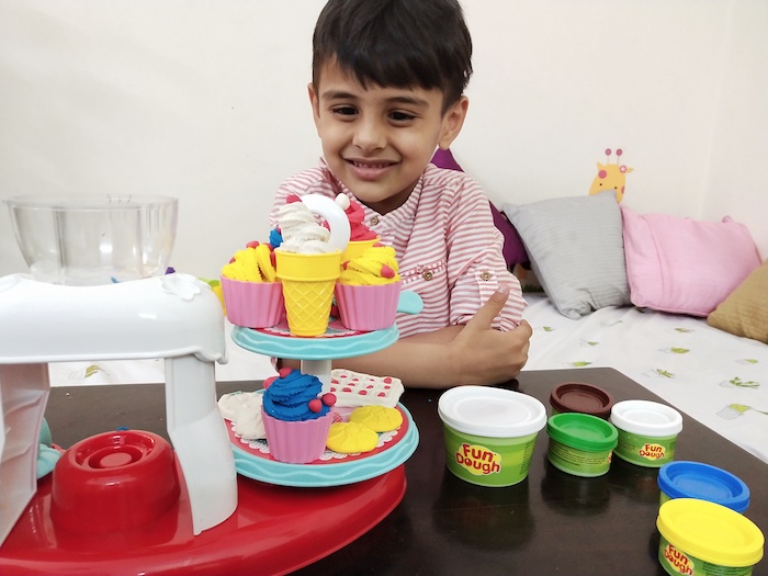 Dough is an ultimate fum for kids more than 3 years old. Playing with Playdough and Fundough not just ignites creativity but also helps in social, emotional, linguistic and fine motor developments. It helps kids build up a self confidence. Read about fundough from the house of best toy brand in India, FUnskool #funskool #fundough #playdough #dough #creativekids #raiingkids #play #motherhood