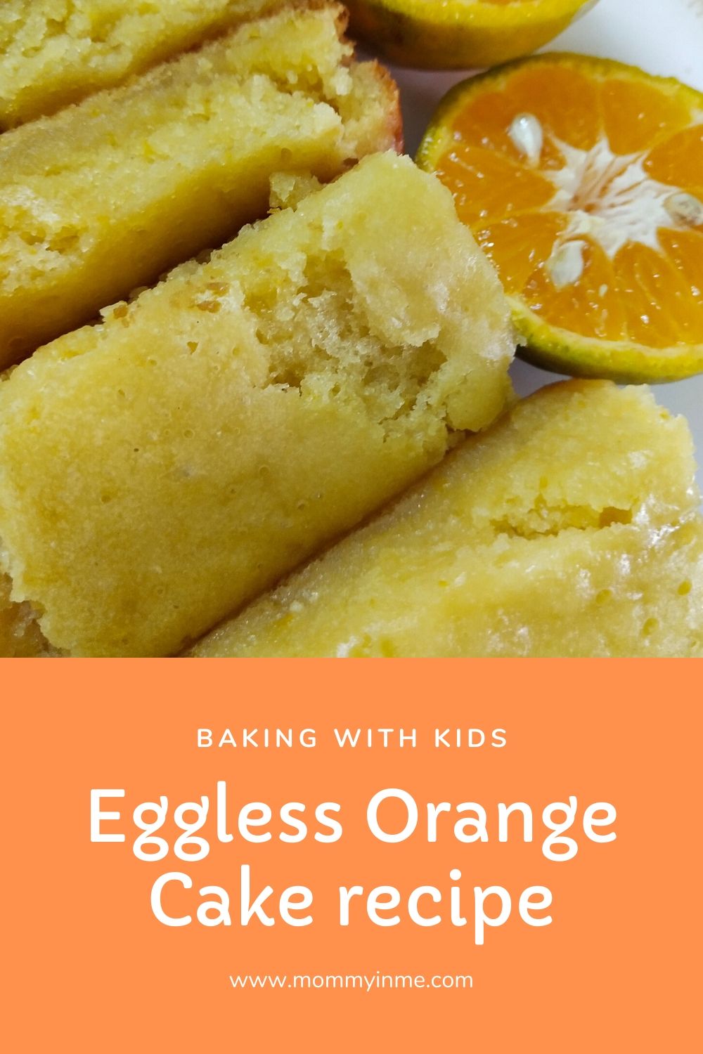 Delicious and Eggless Orange Cake Recipe which can also be used to make Orange Muffins #orangecake #baking #bakingwithkids #cakebake #orange