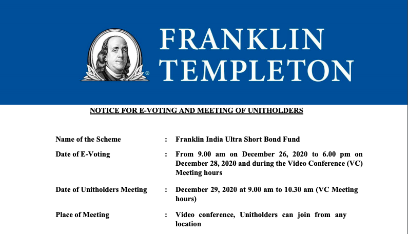 All you want to know about E-voting and winding up of Franklin Templeton 6 Fixed Income Mutual Fund schemes. They are due for voting from 26th December to 28th December 2020 . #FranklinTempleton #FT #FranklinTempletonevoting #evoting #sanjaysapre #mutualfunds