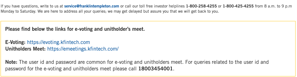 All you want to know about E-voting and winding up of Franklin Templeton 6 Fixed Income Mutual Fund schemes. They are due for voting from 26th December to 28th December 2020 . #FranklinTempleton #FT #FranklinTempletonevoting #evoting #sanjaysapre #mutualfunds